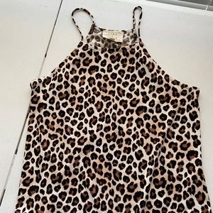 Cheetah print tank top
